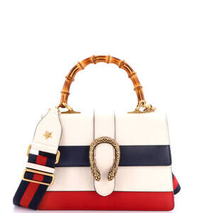 Gucci Medium Dionysus Bamboo Top Handle Bag Colorblock Leather
